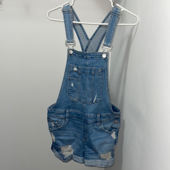 Garage Overall Shorts - Picture 1 of 8